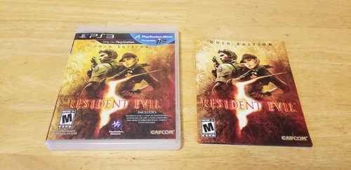 Resident Evil 5 Gold Edition PS3 (Sony PlayStation 3, 2010) W/manual Tested