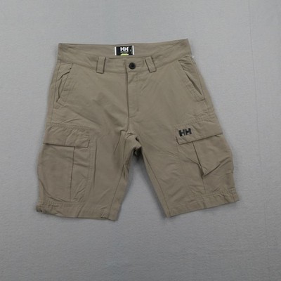 Helly Hansen Shorts Mens 32 Khaki Beige Tan Cargo Hiking Outdoors Trail Flex
