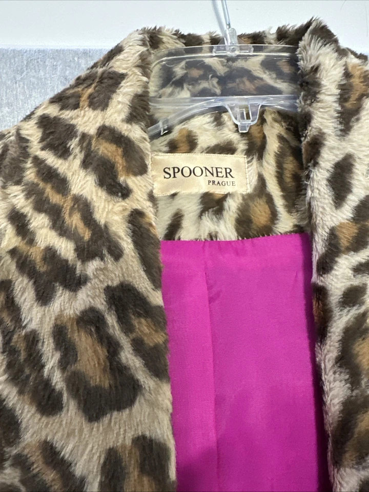 Spooner Prague Jacket Leopard Print Size 4 - Image 2 of 4