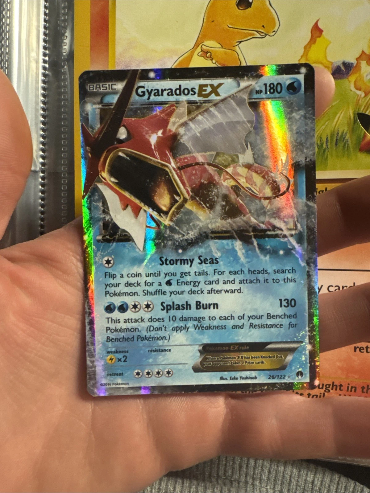 Gyarados EX 26/122 XY BREAKpoint Holo Rare 2016 English Pokemon Card TCG