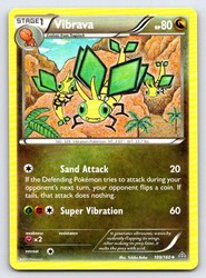 Vibrava 109/160 Primal Clash Uncommon Pokemon Card