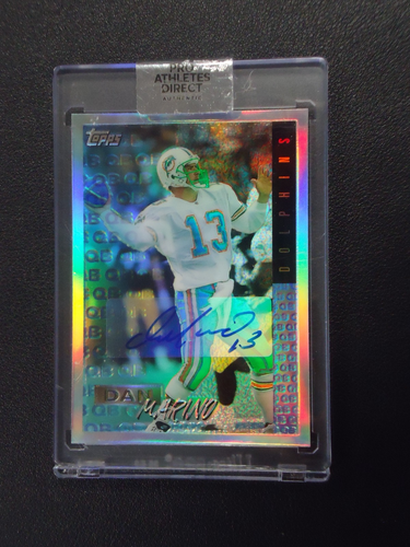 Dan Marino 1995 TOPPS FINEST MYSTERY REFRACTOR BUY BACK AUTO Card