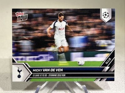 2025 Topps Now Micky Van De Ven Solo Run #42 Champions League End To End Goal