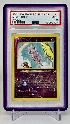 PSA 9 2001 Pokemon Mew 01/18 Southern Islands Promo Reverse Holo Mint