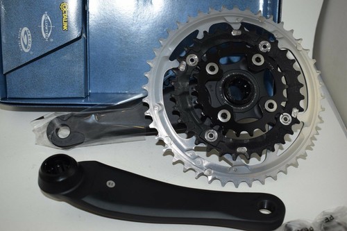 Shimano Deore LX FC-M572 crankset 44/32/22 teeth 170mm octalink hollow NIB NOS - Picture 5 of 12