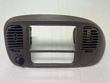 1997-2003 Ford F150 Center Dash Radio Stereo Climate Bezel Trim Panel Tan GREY