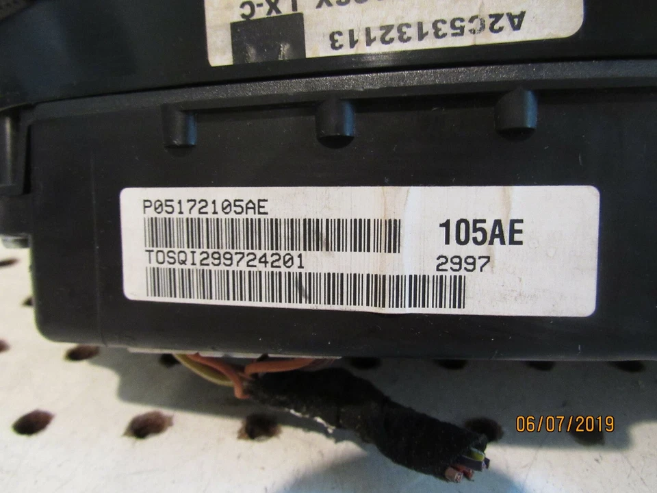 Chrysler 300 2007 2008 velocímetro cuadro de instrumentos 05172105AE fabricante original Foto 3 de 3