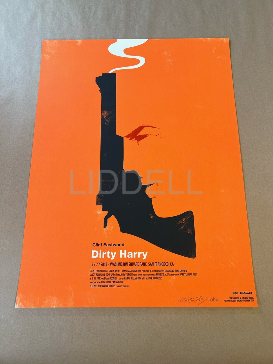 Dirty Harry Mondo Print 2010 Olly Moss Limited Edition Signed/#d