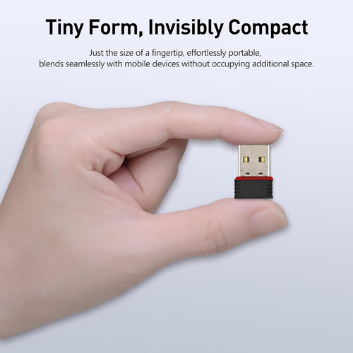 2-Pack 150Mbps Wireless USB WiFi Adapter, 2.4GHz Plug & Play for Windows 10 - Afbeelding 5 van 6