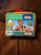 Vintage 28 Pc Mykids Wooden Alphabet Blocks with Carrying Case