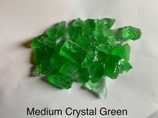  Crystal Green Fire Glass, Medium, Gas Fire Pits, Gas Fireplace, Landscape