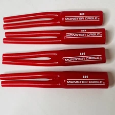Monster Cable Z-series Speaker Wire Cable Pants / Y Boots Red Pack Of 4 New