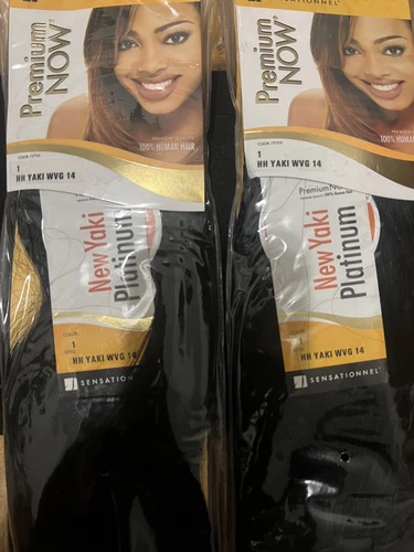 Sensational Premium Now 100% HH Color #1Yaki WVG LENGTH 14”  26.99 Ea Pk - product listing photo