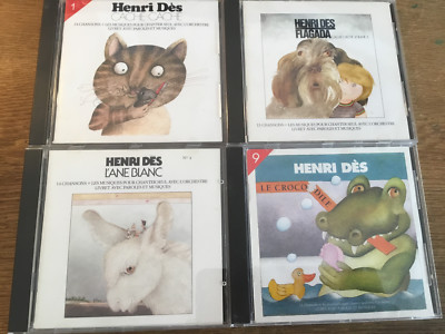 Henri Dès Vol.1 3 4 9 [4 CD Alben]Cache-cache L'Ane France Kinderlieder Chansons