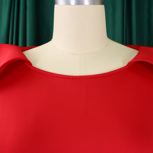 Vestido midi informal con volantes manga corta para invitada de boda línea A para mujer - Imagen 42 de 65