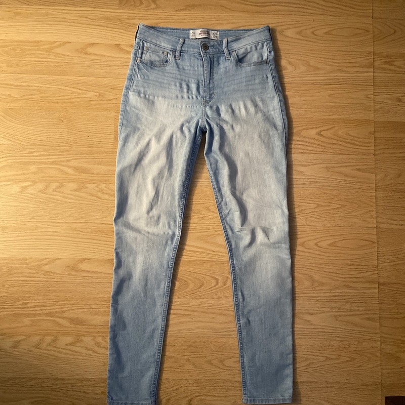 Womens Hollister Jeans Super Skinny High Rise Size 5 W 27 Nice 3037