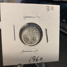 1960, 1963 & 1964 Australia 3 pence Silver Coins. Super sharp High Grade Coins.