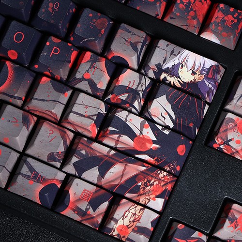108 Games Fate/stay night Matou Sakura PBT Keycap for Cherry MX Keyboard Stock - Picture 4 of 6