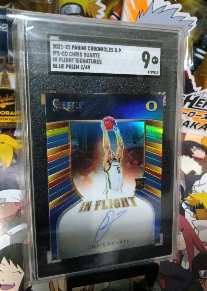 2021-22 Panini Chronicles DP Chris Duarte In Flight Signatures Blue 2/49 - Image 2 of 4