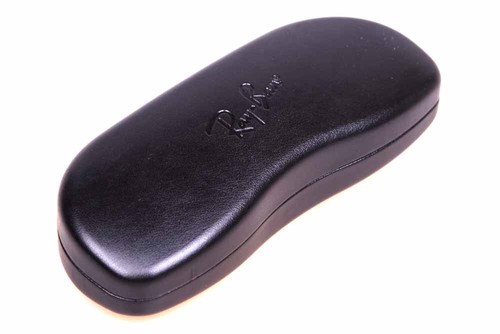 Brand New Ray Ban Hard Eyeglasses Aviator Case Glasses Black Clamshell Cloth Rx - Picture 8 of 8