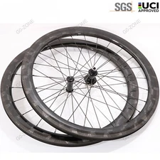 700c Road Bike Carbon Wheelset Width 26mm Rim/V Brake Clincher Tubeless Tubular