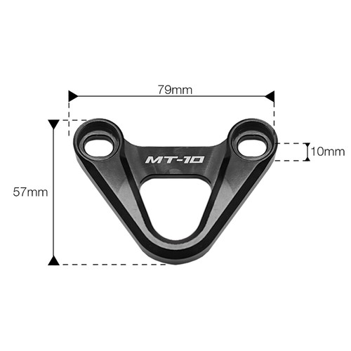 2PCS CNC Anodized Rear Foot Rest Blanking Plates For YAMAHA MT-10 FZ10 2016-2023 - Picture 4 of 11