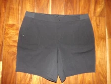 NEW Womens ACTIVE LIFE Black Stretch Waistband Nylon Shorts XXL 2XL