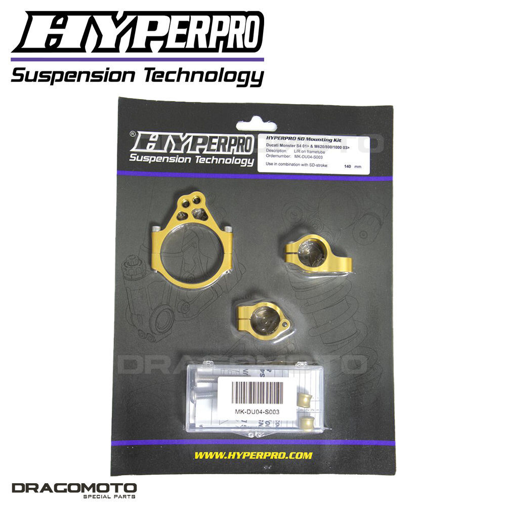 Fixation Hyperpro MK-DU haut de gamme pour Ducati Monster 1000 S4RS