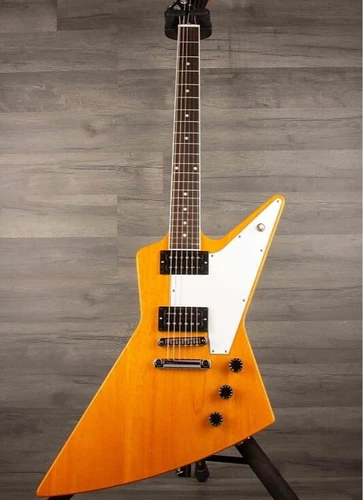 Antique Natural 70's Explorer Electric Guitar Rosewood Fretboard HH Pickups