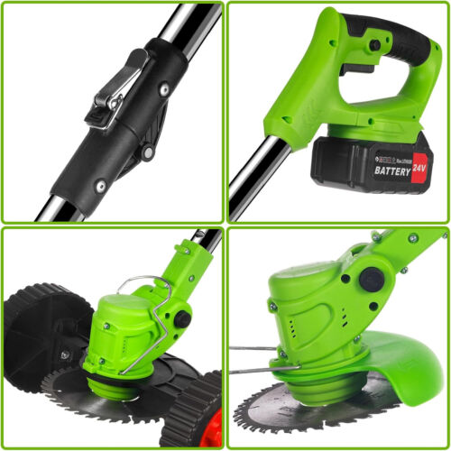 Akku Freischneider Rasentrimmer Baumschneider 21V Garten Kantenschneider Elektro 2 Akku - Bild 16 von 16