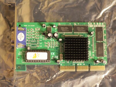 S3 Savage 4 AGP 32MB Video Grafikkarte GPU funktionstüchtig Retro Gaming 86C398