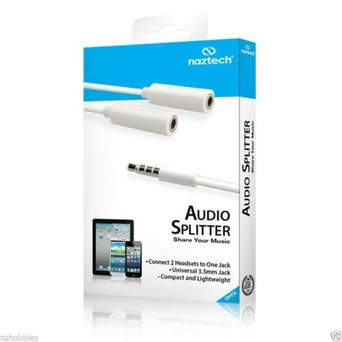 Nuevo divisor de audio de 3,5 mm marca Naztech - blanco # 12171 - Imagen 4 de 4