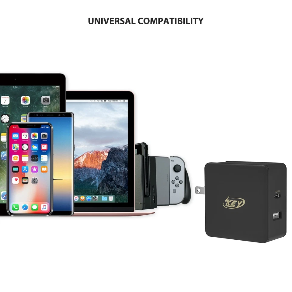 45W Fast  Charge USB C Car Charger Adapter-Dual USB-C and USB-A Ports - Image 4 of 4