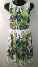 Lauren Ralph Lauren LRL Floral Pleated polyester Dress Sz 2P