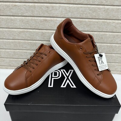 brown leather dress sneakers Trieste while an EVA outsole reduces shocks and foot fatigue The Ellis Slip-On Sneaker -