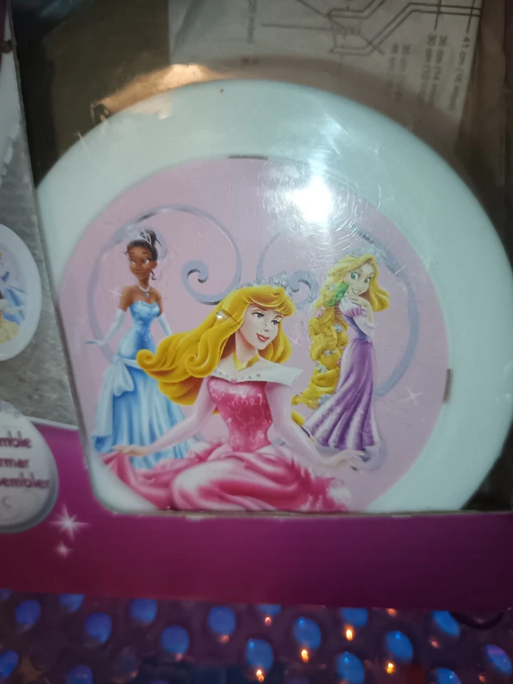 Disney Princesa Niños Bicicleta-Ruedas de Entrenamiento-Rosa y Morado Nuevo En Caja Abierta  Foto 2 de 4