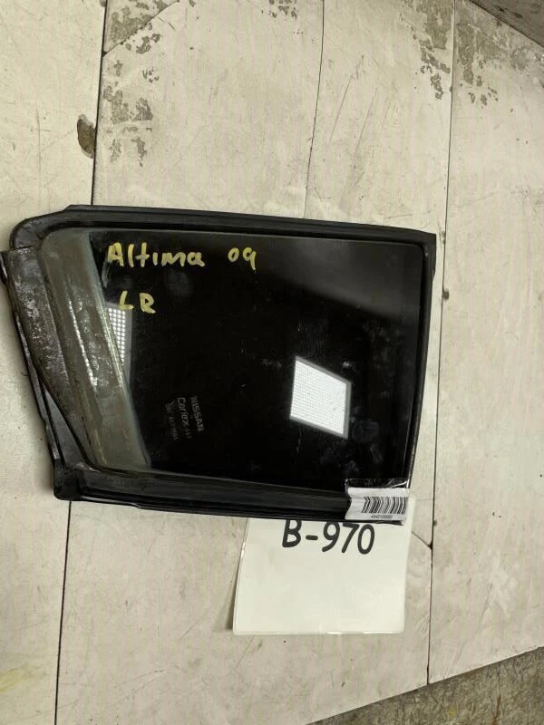 Nissan Altima SL 2009 puerta trasera izquierda lado del conductor ventilación vidrio OEM+ Foto 3 de 4