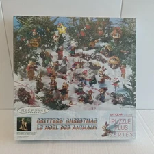 Critters' Christmas Springbok Puzzle Plus Series 500 Pcs Hallmark Keepsake 1997