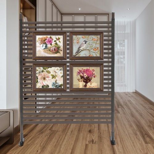 3.6 * 4.92ft Decorative Privacy Screen with Stand Privacy Fence Panels for Patio - Picture 5 of 14