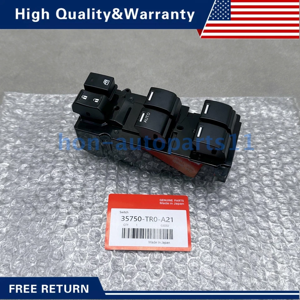 New! Power Window Switch Front Left For 2013 2012 Honda Civic Power 35750TR0A21 Foto 4 de 4