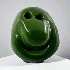 SEEDS OF HAPPINESS HAPPY FACE Smiley CLAY ART Mini SCULPTURE Figure Mark Borella