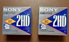 Sony Mac Formatted 2HD 3.5  Micro Floppy Disk Double Sided High Density 2-10 Pks