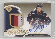 2019 Ultimate Collection Rookies Gold 76/99 Tier 1 Kole Sherwood Patch Auto 0o5t