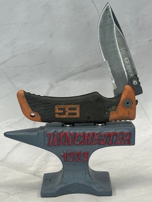 Gerber Bear Grylls SCOUT Folding Knife Combo Blade Survivalist