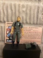 GI JOE Vintage Action Figure BREAKER Complete with File Card 1983