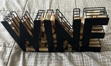 Black Wine Cork Holder -  Wine Decor For Wine Corks with corks included 