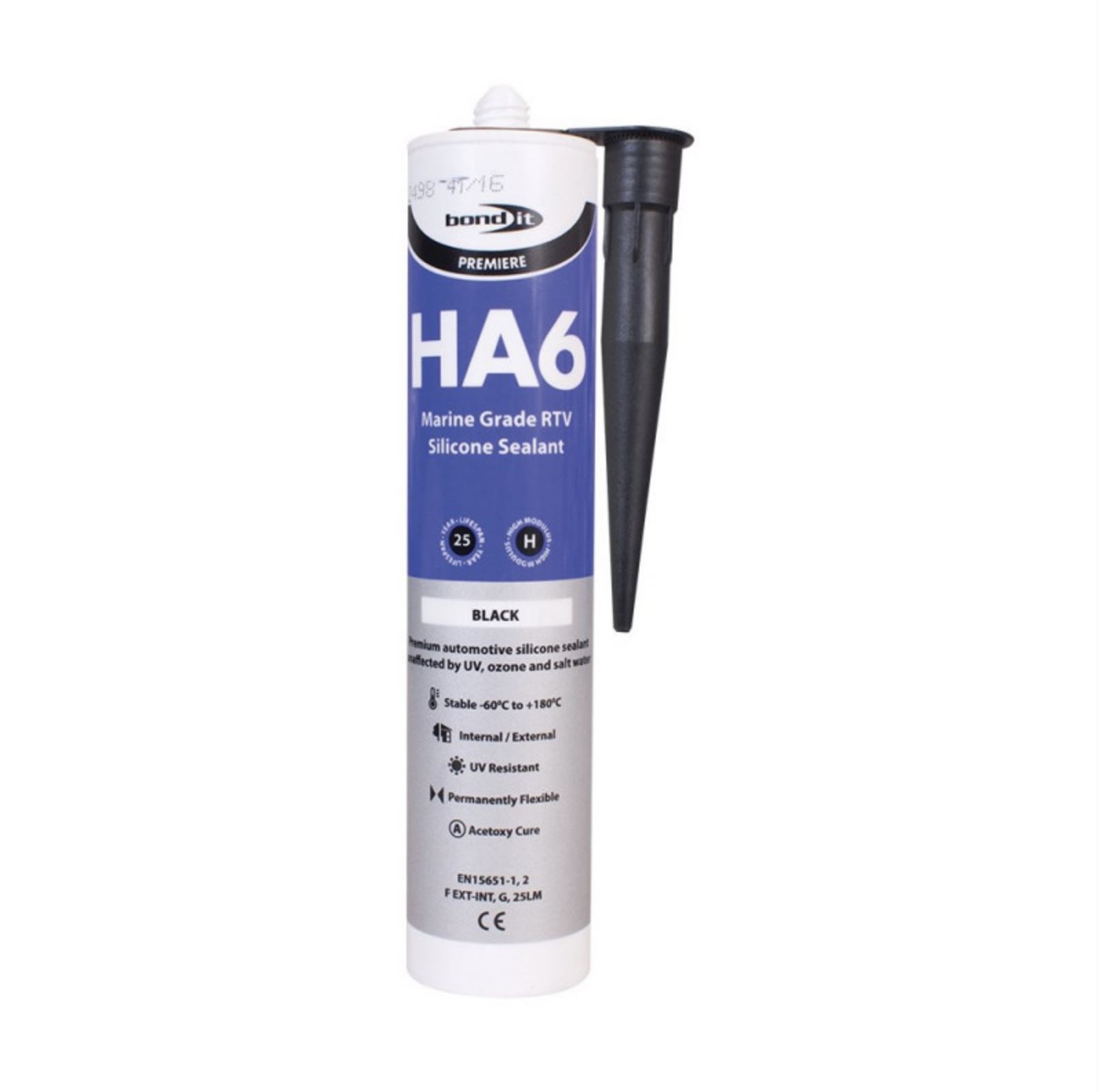Bond It Black HA6 Silicone Sealant Marine Aquarium Safe Water Fish Tank 310ml - Image 7