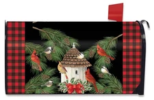 Briarwood Lane Holiday Bird Gathering Mailbox Cover