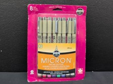 Sakura Pigma Micron Fine Line 0.25mm Pens Assorted Colors Set of 8