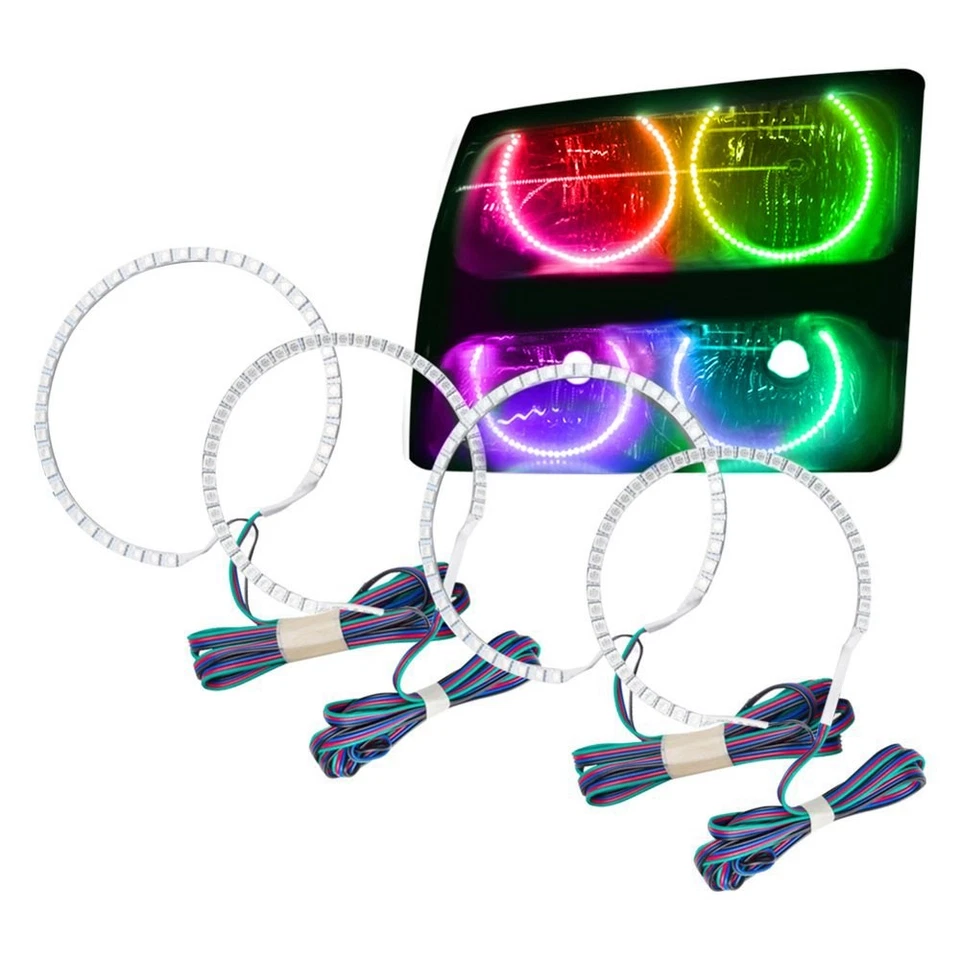 LED Halo Headlights Factory Surface Add On Custom Lights ColorSHIFT 2355-334 Foto 2 de 4